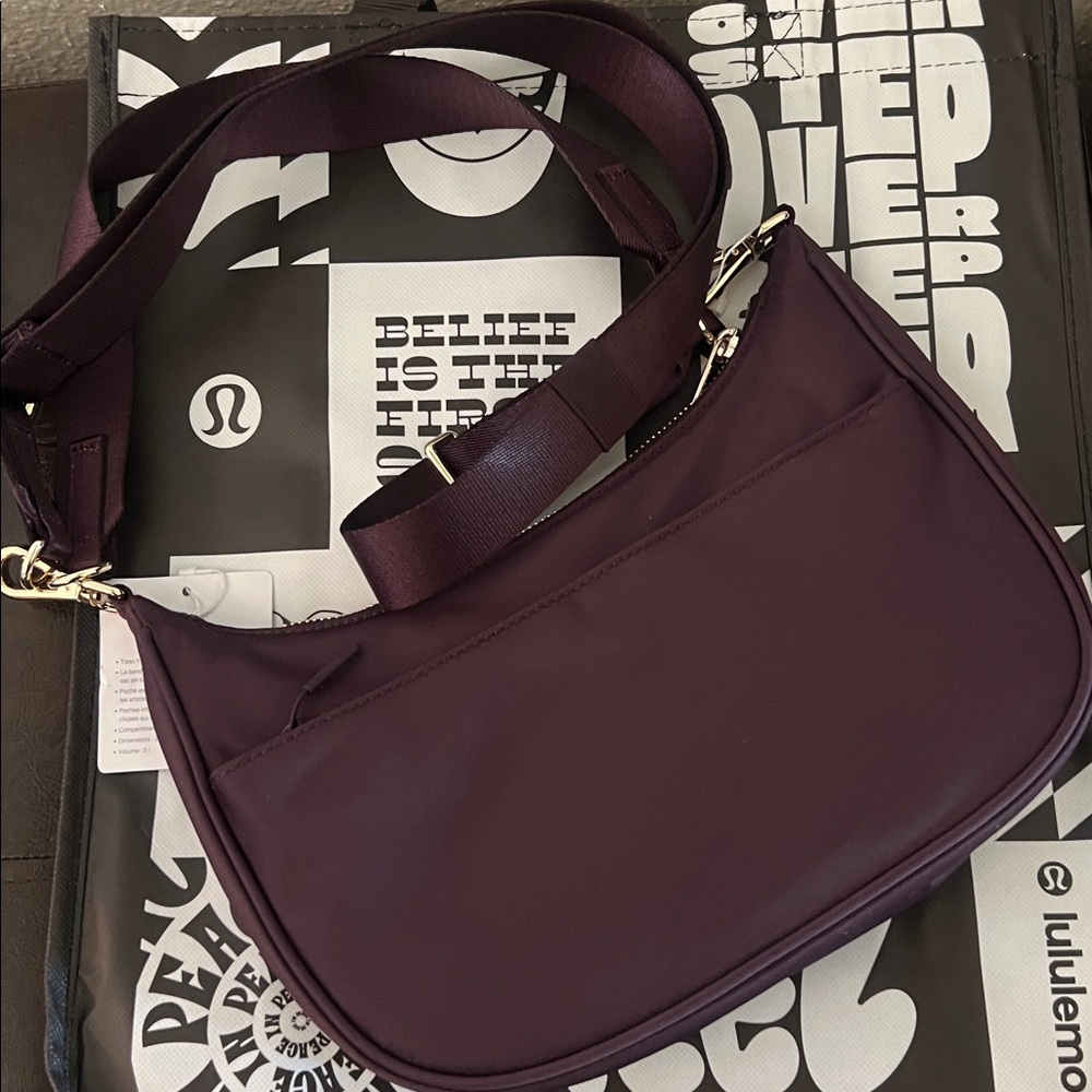 Lululemon Athletica Dark Purple Shoulder Bag - Picture 5 of 7